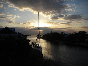 sunset from rooftop